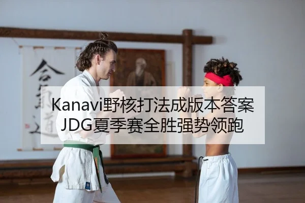 Kanavi野核打法成版本答案 JDG夏季赛全胜强势领跑 | yaxin